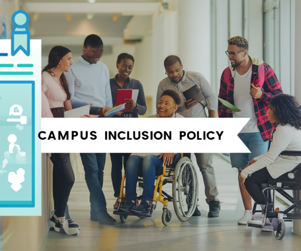 Gender-neutral bathroom sign on university campus